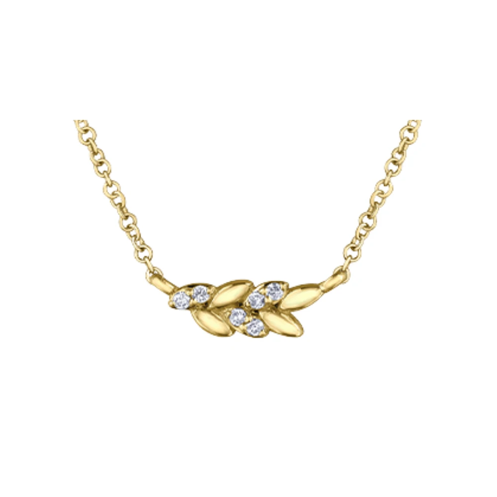 COLLIER À DIAMANTS EN OR 10K