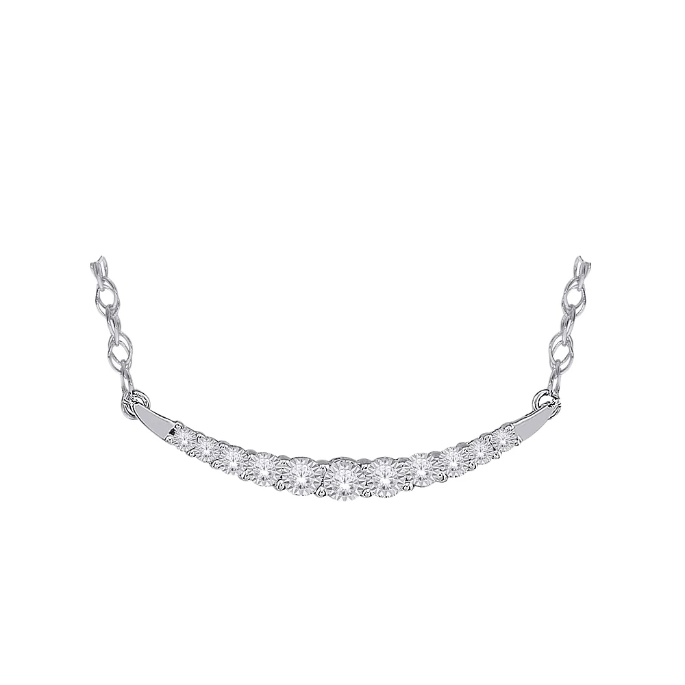COLLIER À DIAMANTS EN OR 10K