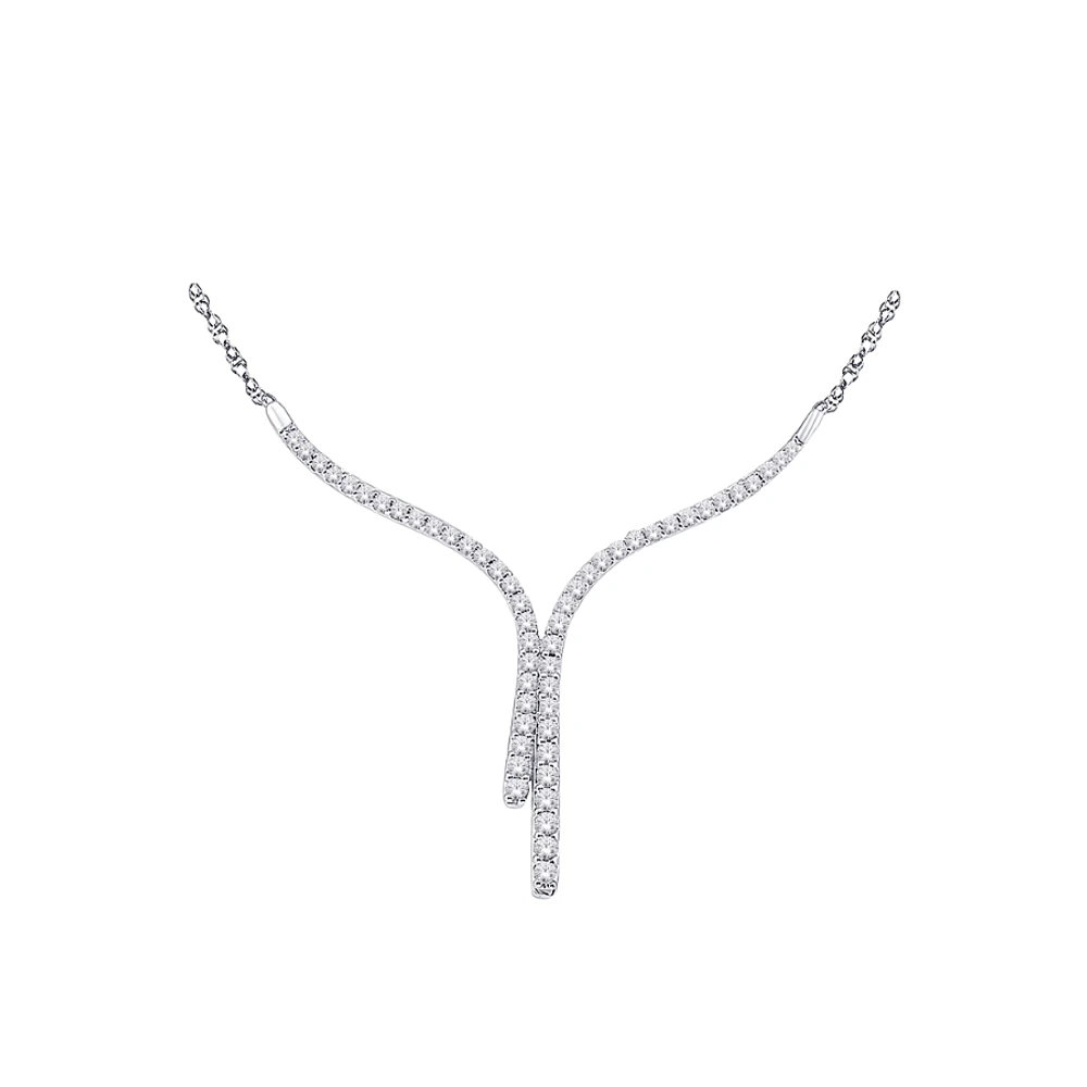 COLLIER EN OR BLANC 10K