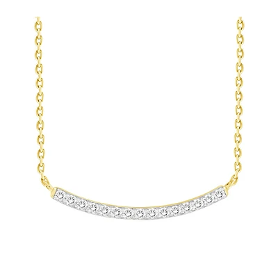 10K YELLOW GOLD DIAMOND NECKLACE