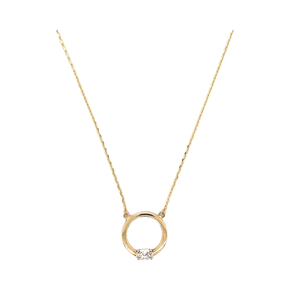 10K 2-TONE GOLD NECKLACE – 18’’