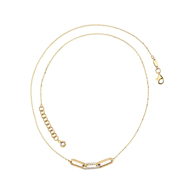 10K 2-TONE GOLD NECKLACE – 18’’