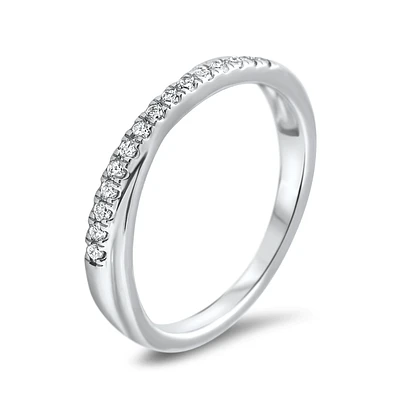 10K GOLD BAND WITH DIAMONDS