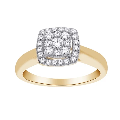 10K 2-TONE GOLD ALLIANCE RING