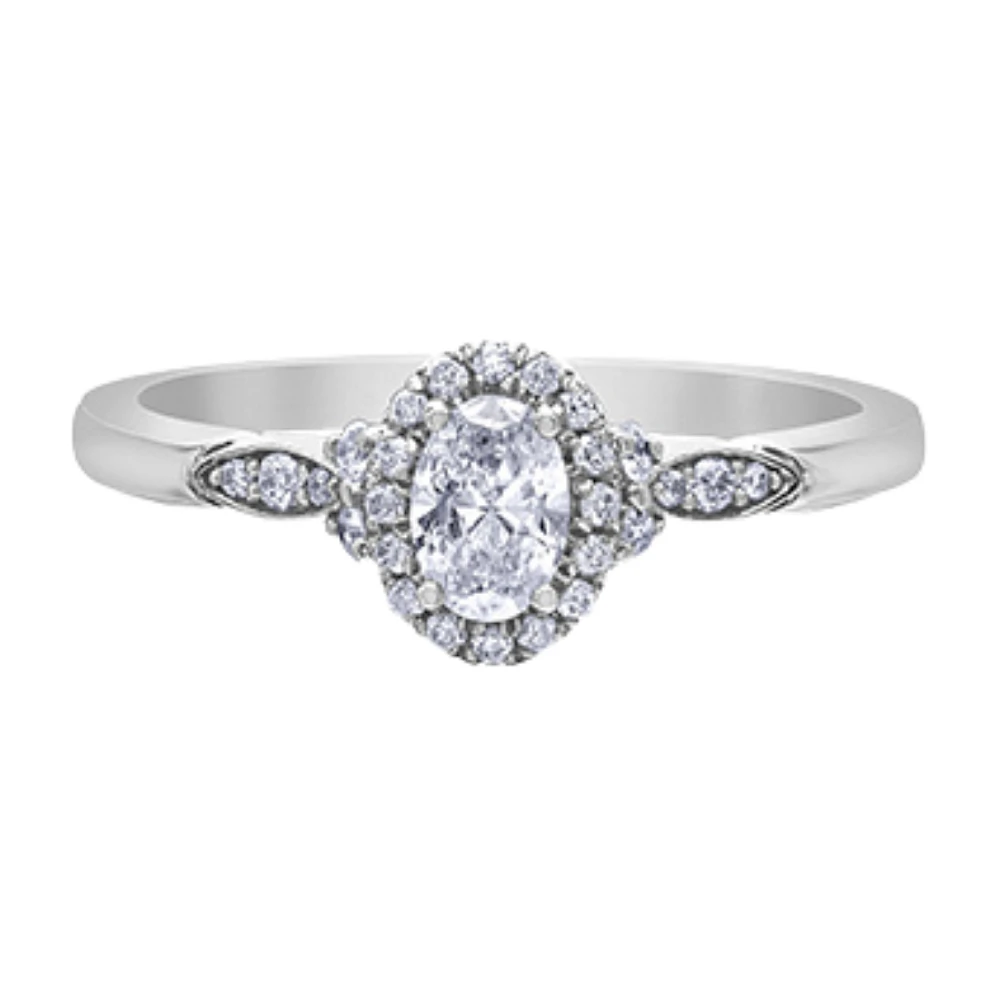 14K WHITE GOLD RING
