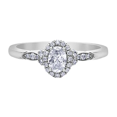 14K WHITE GOLD RING