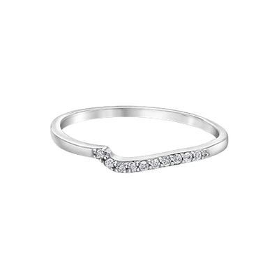 10K WHITE GOLD BAND