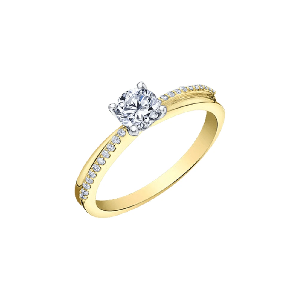 14K 2 TONE GOLD RING