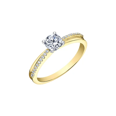 14K 2 TONE GOLD RING