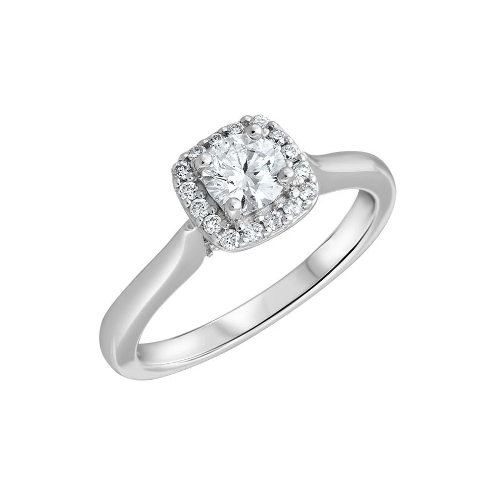 18K WHITE GOLD RING