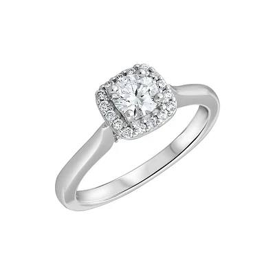 18K WHITE GOLD RING