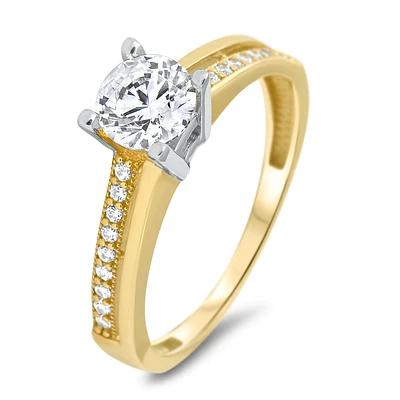 BAGUE EN OR JAUNE 10K