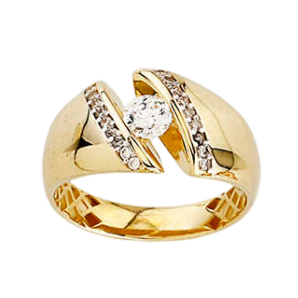 BAGUE OR JAUNE 10K