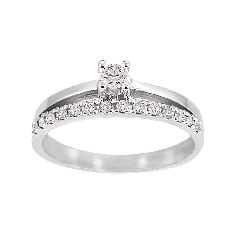 SEMI-ETERNITY IN 10K WHITE GOLD