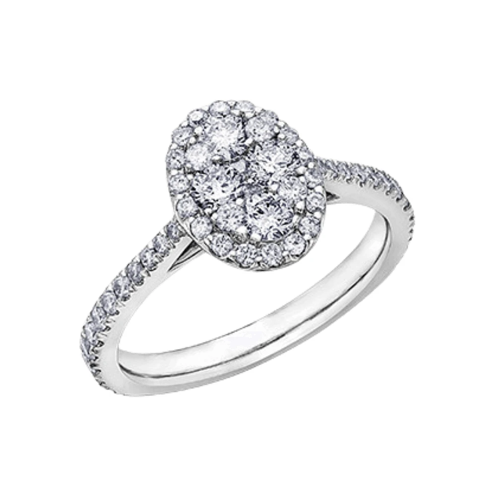 BAGUE OR BLANC 14K