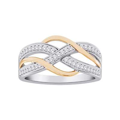 10K 2 TONE GOLD RING