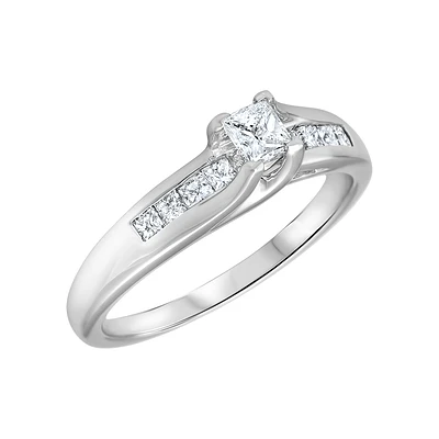 14K WHITE GOLD RING