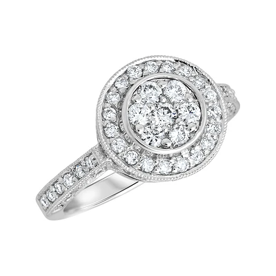 18K WHITE GOLD RING