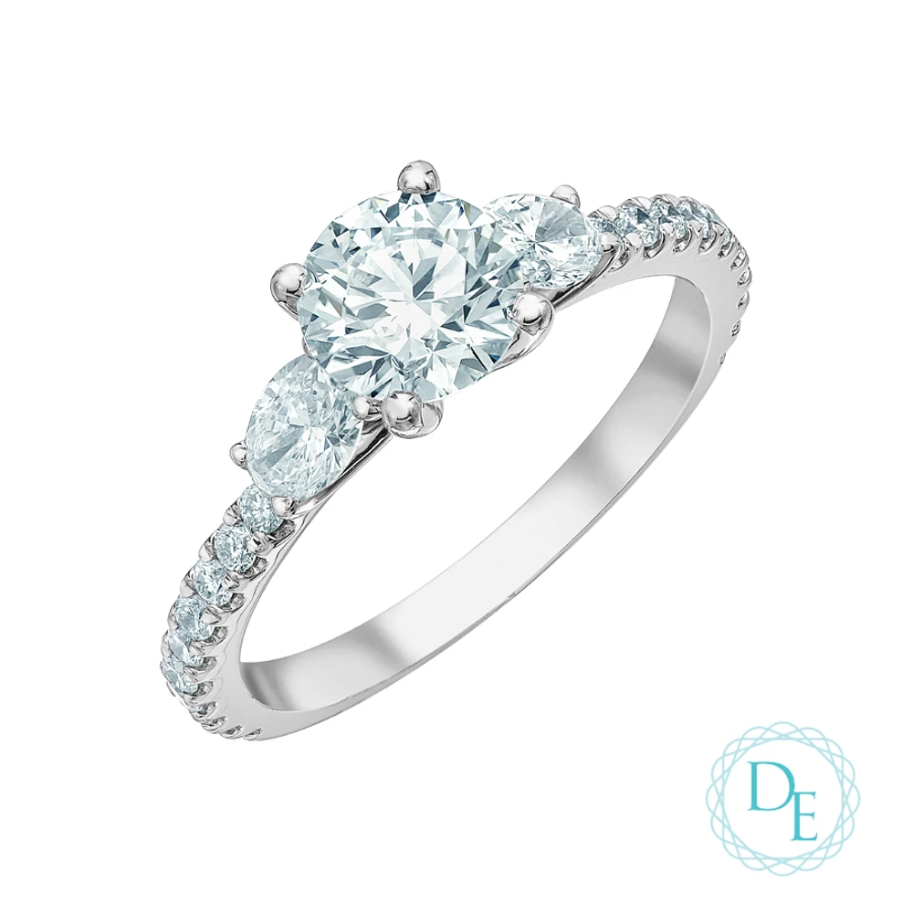 14K WHITE GOLD RING