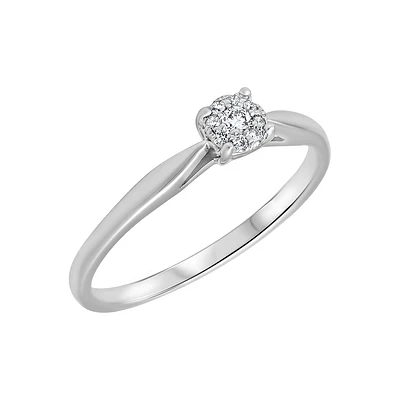10K WHITE GOLD RING