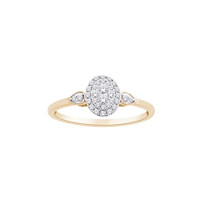 10K TWO TONE GOLD RING