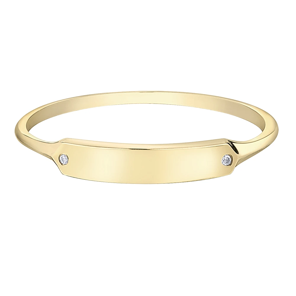 BAGUE OR JAUNE 10K