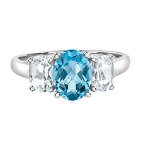 10K GOLD RING WITH TOPAZ