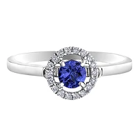 10K GOLD RING WITH TANZANITE