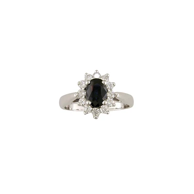 14K WHITE GOLD RING