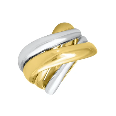 10K 2 TONES GOLD RING