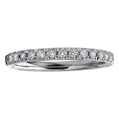 BAGUE OR BLANC 10 CARATS POUR FEMME