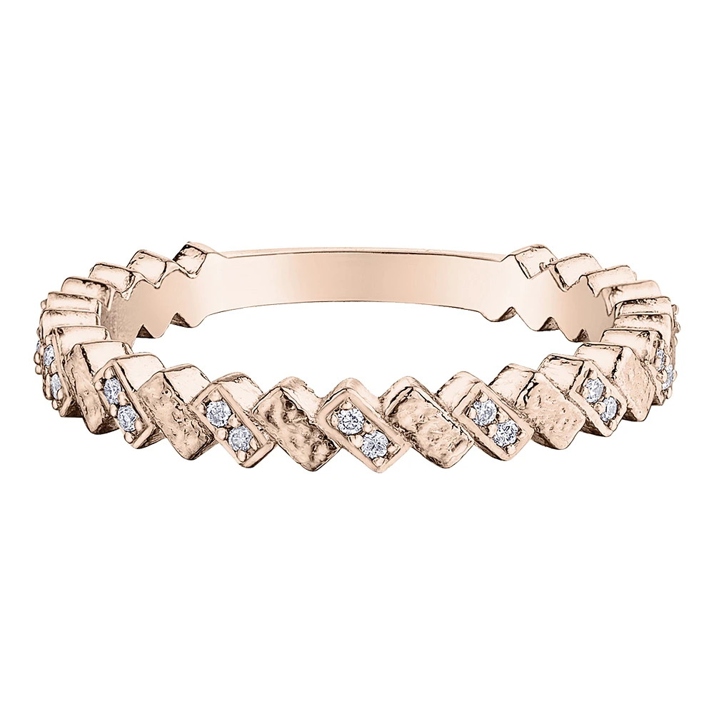 10K PINK GOLD RING