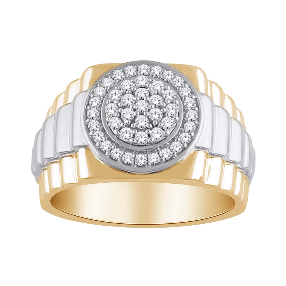 BAGUE OR 2 TONS 10K
