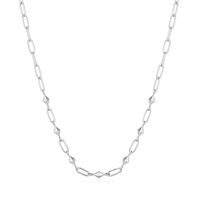 925 SILVER NECKLACE- RHODIUM 16