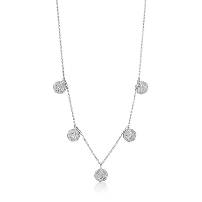 925 SILVER NECKLACE- RHODIUM 17’’