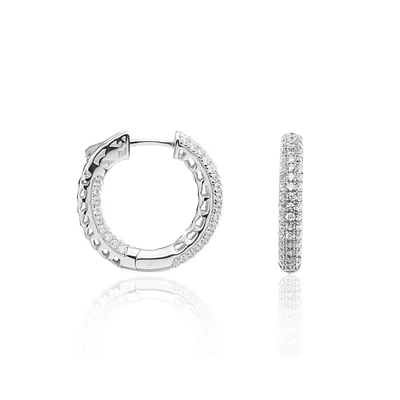 SILVER HOOP EARRINGS
