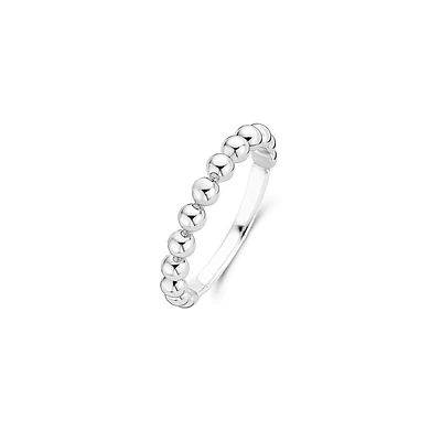 SILVER RING WITH BALLS