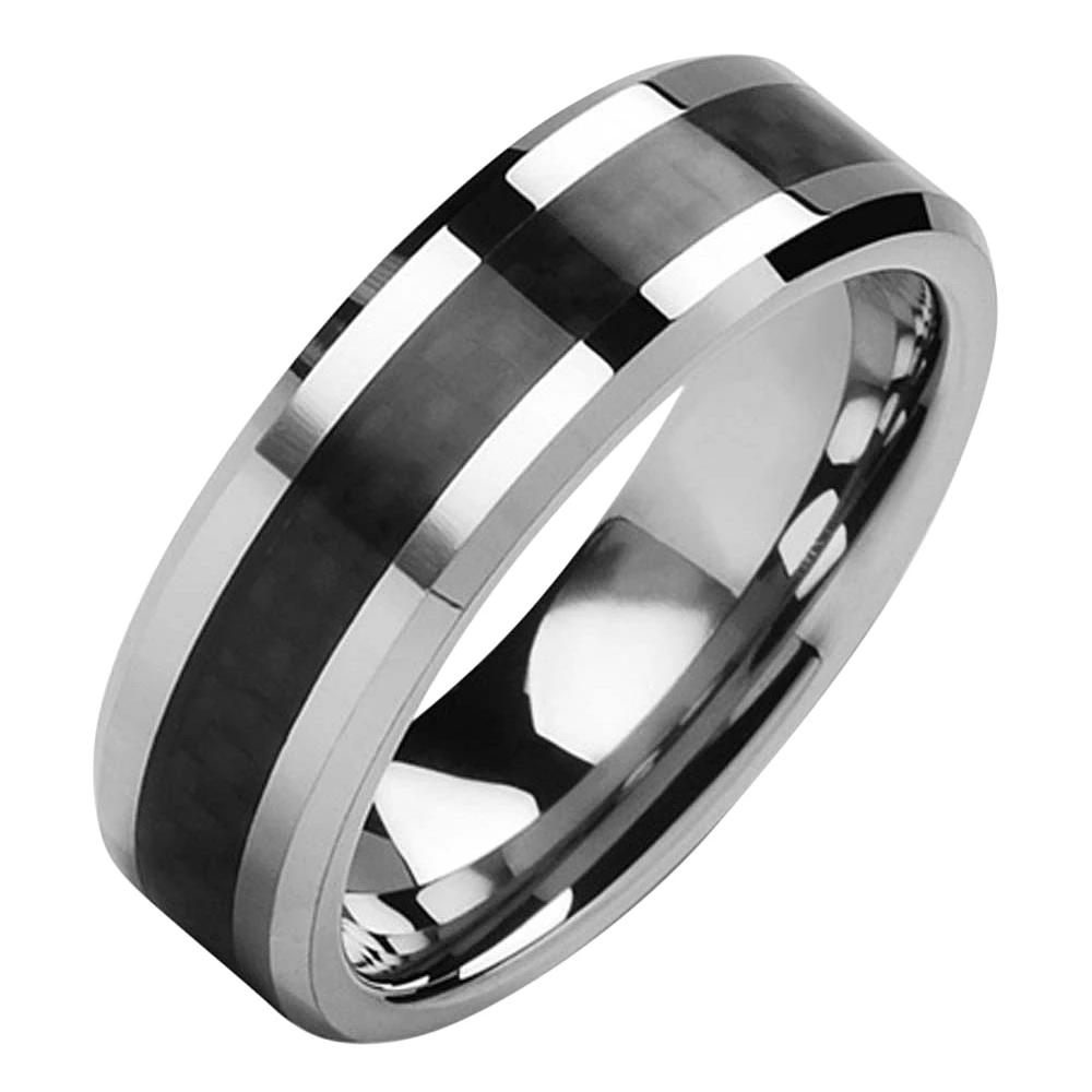 TUNGSTEN CARBON FIBER RING MEN 7MM