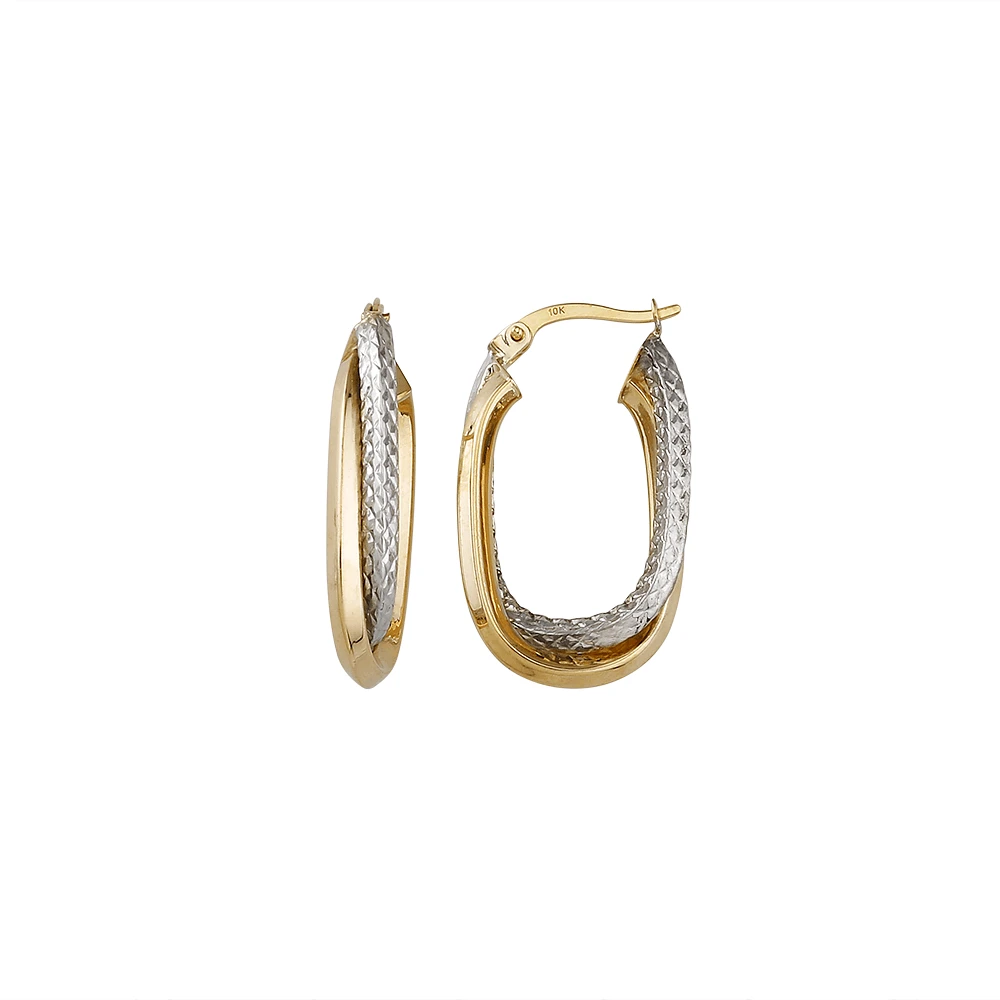 BOUCLES D'OREILLES OR 10K - 18MM