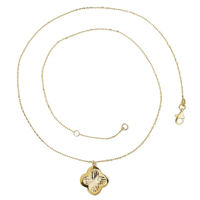 10K YELLOW GOLD PENDANT - 18''