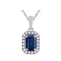 PENDENTIF OR BLANC 10K