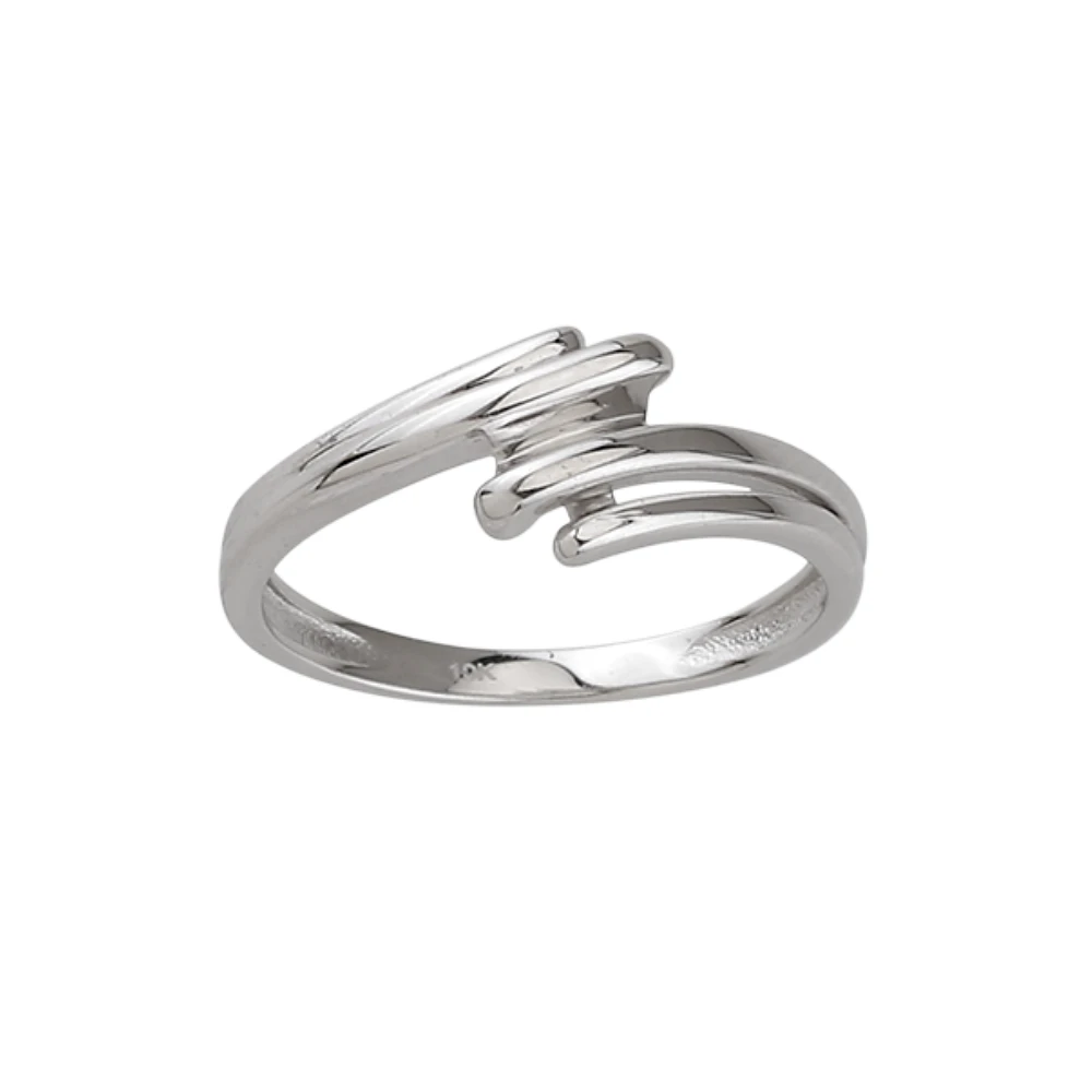 BAGUE OR BLANC 10K