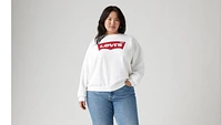 Graphic Everyday Crewneck Sweatshirt (Plus Size)