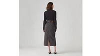 Button Midi Skirt