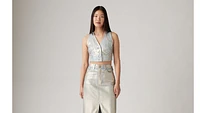 Mona Denim Corset Top