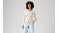 Dry Goods Women's Pointelle Long Sleeve T-Shirt