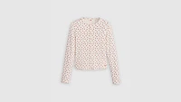 Dry Goods Women's Pointelle Long Sleeve T-Shirt