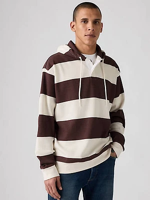 Thermal Rugby Hoodie Sweatshirt