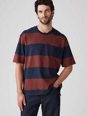 Stepped Hem Half-Sleeve T-Shirt