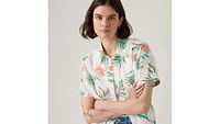 Darlene Linen Blend Short Sleeve Shirt